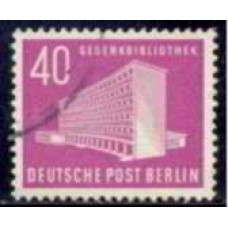 ABE0101U-SELO MONUMENTOS II, 40P - ALEMANHA BERLIN - 1953/54 - U