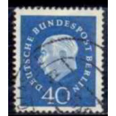 ABE0165U-SELO 75º ANIVERSÁRIO DE NASCIMENTO DO PRESIDENTE THEODOR HEUSS, 40P - ALEMANHA BERLIN - 1959 - U