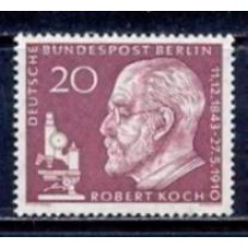 ABE0170N-SELO CINQUENTENÁRIO DA MORTE DO DR. ROBERT KOCH - ALEMANHA BERLIN - 1960 - N