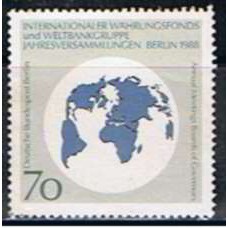 ABE0778M-SELO ASSEMBLEIAS ANUAIS DOS GOVERNADORES DO FUNDO MONETÁRIO INTERNACIONAL - ALEMANHA BERLIN - 1988 - MINT