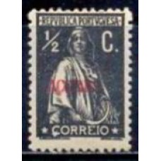 AÇO0154NA-SELO CERES DENTEAÇÃO 12 X 11,5, 1/2R - AÇORES - 1912/25 - N