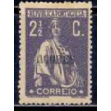 AÇO0161NB-SELO CERES DENTEAÇÃO 15X14, 2 1/2C - AÇORES - 1912/25 - N