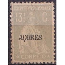 AÇO0175NA-SELO CERES DENTEAÇÃO 12 X 11,5, 13 1/2C - AÇORES - 1912/25 - N