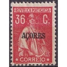 AÇO0184NA-SELO CERES DENTEAÇÃO 12 X 11,5, 36C - AÇORES - 1912/25 - N