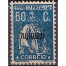 AÇO0187NA-SELO CERES DENTEAÇÃO 12 X 11,5, 60C - AÇORES - 1912/25 - N