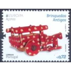 AÇO0591M-SELO SÉRIE EUROPA - BRINQUEDOS ANTIGOS - AÇORES - 2015 - MINT