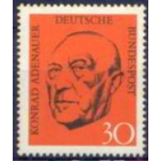 ALF0432M-SELO CHANCELER KONRAD ADENAUER - ALEMANHA FEDERAL - 1968 - MINT