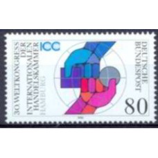 ALF1303M-SELO 30º CONGRESSO MUNDIAL DAS CÂMARAS DE COMÉRCIO INTERNACIONAIS - ALEMANHA FEDERAL - 1990 - MINT