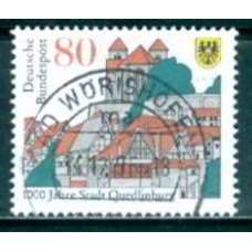 ALF1597U-SELO MILÊNIO DA CIDADE DE QUEDLINBURG - ALEMANHA FEDERAL - 1994 - U