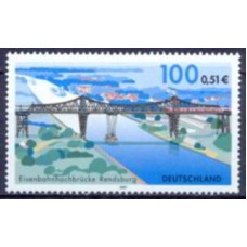 ALF2010M-SELO VIADUTO FERROVIÁRIO DE RENDSBURG - ALEMANHA - 2001 - MINT