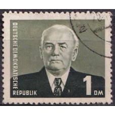 ALO0078UA-SELO PRESIDENTE WILHELM PIECK, 1DM - ALEMANHA ORIENTAL - 1953 - U