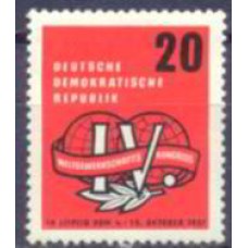 ALO0311N-SELO 4º CONGRESSO MUNDIAL DOS SINDICATOS DOS TRABALHADORES - ALEMANHA ORIENTAL - 1957 - N