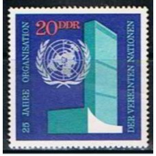 ALO1312M-SELO 25º ANIVERSÁRIO DA ONU - ALEMANHA ORIENTAL - 1970 - MINT