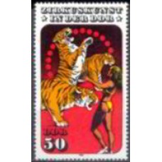 ALO2609M-SELO ARTE DO CIRCO, 50P - ALEMANHA ORIENTAL - 1985 - MINT