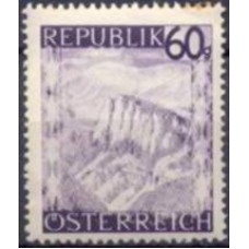 AUS0624N-SELO PAISAGENS, 60G VIOLETA - ÁUSTRIA - 1945/47 - N