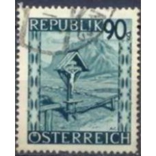 AUS0628U-SELO PAISAGENS, 90G - ÁUSTRIA - 1945/47 - U