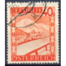 AUS0703U-SELO PAISAGENS, 40G - ÁUSTRIA - 1948 - U