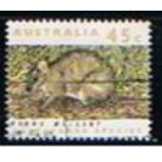 AUT1236U-SELO ANIMAIS EM EXTINÇÃO, WALLABY - AUSTRÁLIA - 1992 - U