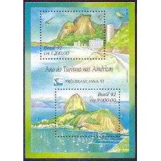 BL0093M-BLOCO ANO DO TURISMO NAS AMÉRICAS - 1992 - MINT