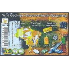 BL0114M-BLOCO DESENVOLVIMENTO SUSTENTÁVEL - GEOLOGIA - HANNOVER 2000 - 2000 - MINT