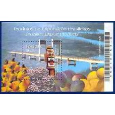 BL0134M-BLOCO PRODUTOS DE EXPORTAÇÃO BRASILEIROS - 2003 - MINT