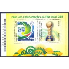 BL0173M-BLOCO COPA DAS CONFEDERAÇÕES DA FIFA BRASIL 2013 - 2013 - MINT