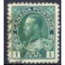 CAN0093UA-SELO GEORGE V, 1C - CANADÁ - 1911/16 - U