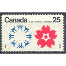 CAN0429N-SELO EXPOSIÇÃO INTERNACIONAL OSAKA, MONTREAL 67 - CANADÁ - 1970 - N