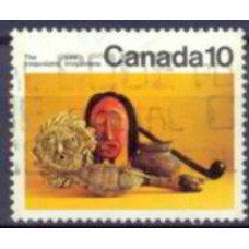 CAN0611UA-SELO IROQUOIS, 10C - CANADÁ - 1976 - U