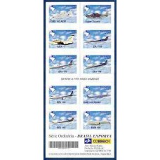 CD0025N-CADERNETA BRASIL EXPORTA AVIÕES - 2000 - N