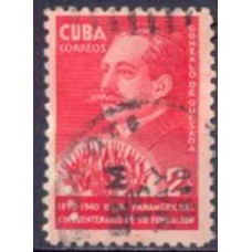 CUB0262U-SELO CINQUENTENÁRIO DA UNIÃO PANAMERICANA - CUBA - 1940 - U