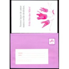 EN9090-ENVELOPE PRÉ-FRANQUEADO DIA DAS MÃES, LAÇOS DE AMOR - COM CARTÃO - 2012 - NÃO CATALOGADO