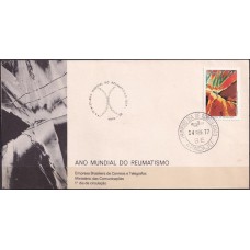 FD0115.02-FDC ANO MUNDIAL DO REUMATISMO - 1977 - CPD ARACAJU E CBC VITÓRIA