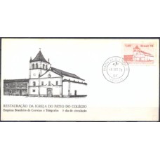 FD0160.01-FDC RESTAURAÇÃO DA IGREJA DO PÁTIO DO COLÉGIO - 1978 - CPD BRASÍLIA - COM FERRUGEM