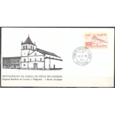 FD0160.05-FDC RESTAURAÇÃO DA IGREJA DO PÁTIO DO COLÉGIO - 1978 - CPD JOÃO PESSOA - COM FERRUGEM