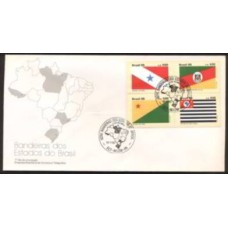 FD0384.02-FDC BANDEIRAS DOS ESTADOS DO BRASIL V - 1985 - CBC BELÉM