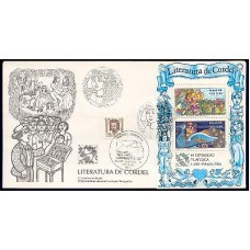 FD0412.28-FDC BLOCO LUBRAPEX 86 - LITERATURA DE CORDEL - 1986 - CBC DIA DOS CORREIOS