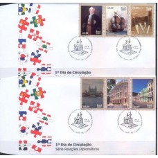 FD0722E.02-SERIE 2 FDCS RELAÇÕES DIPLOMÁTICAS HOLANDA - 2009 - CBC HAIA