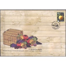 FD0723B-FDC MERCOSUL - PRODUTOS DE EXPORTAÇÃO - CIRCUITO DAS FRUTAS - TURISMO RURAL, PÊSSEGO - 2009 - CBC JUNDIAÍ