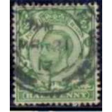 GRB0129U.02-SELO GEORGE V, 1/2P - GRÃ-BRETANHA - 1911 - U