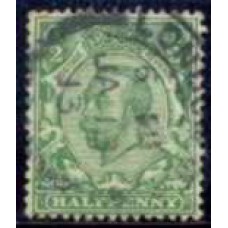 GRB0129U.03-SELO GEORGE V, 1/2P - GRÃ-BRETANHA - 1911 - U