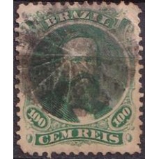 IM0027U.09-SELO DOM PEDRO II DENTEADO, 100 RÉIS - 1866 - U