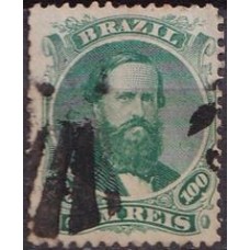 IM0027U.34-SELO DOM PEDRO II DENTEADO, 100 RÉIS - 1866 - U