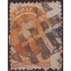 IM0029U.20-SELO DOM PEDRO II DENTEADO, 500 RÉIS - 1866 - U