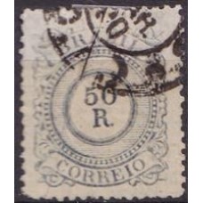 IM0063U.11-SELO CIFRA, 50 RÉIS - 1885 - U