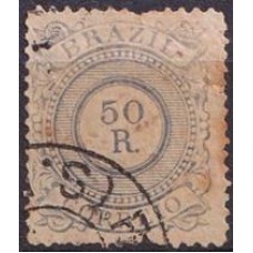 IM0063U.16-SELO CIFRA, 50 RÉIS - 1885 - U