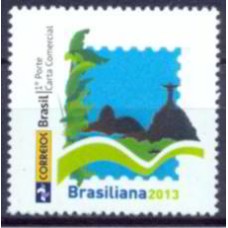PB0002M-SELO PERSONALIZADO LOGO ANTIGA ECT, BRASILIANA 2013 LOGO II - 2013 - MINT