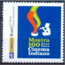 PB0005M-SELO PERSONALIZADO LOGO ANTIGA ECT, CENTENÁRIO CINEMA INDIANO, LOGO - 2014 - MINT