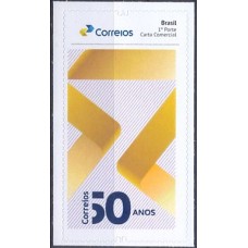 PB0112M-SELO PERSONALIZADO 50 ANOS DA ECT, AUTOADESIVO - 2019 - MINT