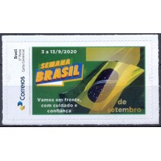 PB0167M-SELO PERSONALIZADO SEMANA BRASIL 2020, AUTOADESIVO - 2020 - MINT